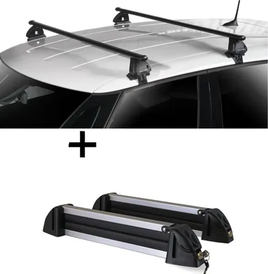 Skiträger Alu Set Für Cupra Ateca Ab 2018 - 6 Paar Ski + Relingträger VDP L120