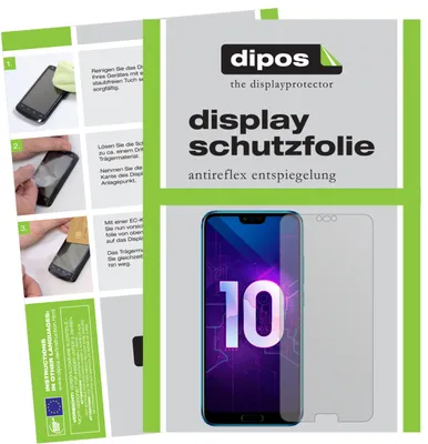 Produktbild von 2x Schutzfolie für Honor 10 matt Displayschutzfolie Folie Display Schutz dipos