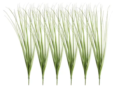 Produktbild von Künstliche Gras-Pflanzen - 6 Stück - Zur Dekoration - 35 cm - Grün