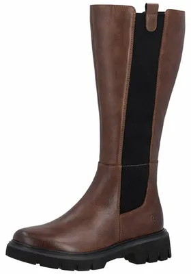 Zdjęcie produktu dla Buty damskie Remonte, botki, zamek błyskawiczny, kolor brązowy, do codziennego użytku