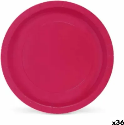 Obrázek produktu pro Sada talířů dedede algon bordeaux Jednorázové talíře z kartonu 20 x 20 x 1,5 cm (36 kusů)