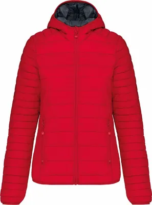 Produktbild von Kariban - Steppjacke mit Kapuze für Damen PC6397 (44 DE) (Rot)