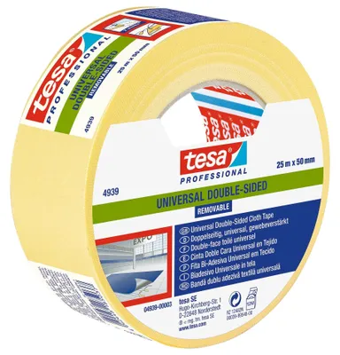 Imagen del producto de tesa 04939-00003-11, cinta adhesiva blanca (largo x ancho) 25,00 m x 50,00 mm, rollo de 25 m (04939-00003-11)
