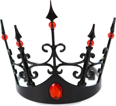 Produktbild von Krone der dunklen Königin Kostüm-Accessoire für Halloween schwarz-rot -