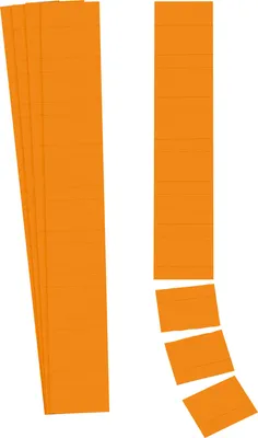 Produktbild von Ultradex Einsteckkarte 140504 50x32mm orange 90St