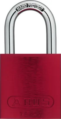 Produktbild von ABUS Aluminium Vorhangschloss 72/40 rot gl.