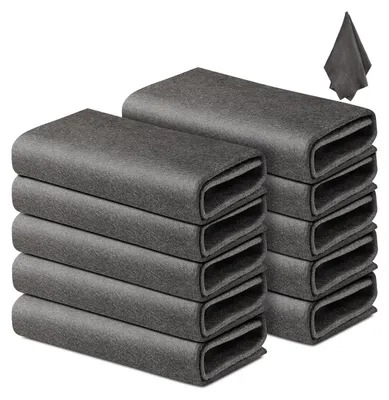 Produktbild von 10 Stück Verdicktes Magisches Reinigungstuch(30x40cm), Wiederverwendbares Mikrofaser-Reinigungstuch, Putztücher,Fensterputztuch, geeignet für Autos, Küchen, Glas