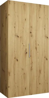 Produktbild von MEBLE KRYSPOL, Kleiderschrank, Schrank 100 cmx202x52, Artisan Eiche, Kaschmir