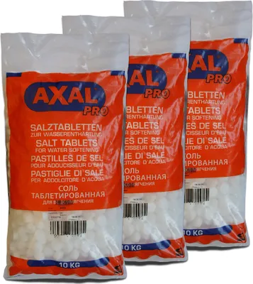 Produktbild von Axal Pro 10kg Säcke Regeneriersalz Siedesalz Salztabletten Wasserenthärtungsanlagen Gewicht: 30kg