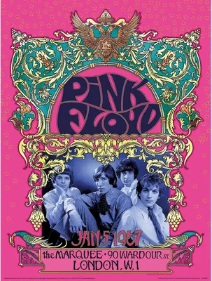 Image de Pink Floyd - Poster encadré "'67" PM10216 (40 cm x 30 cm) (coloré)
