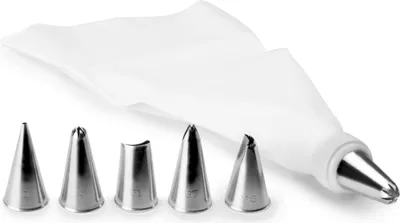 Immagine prodotto di Set per decorare torte Ibili, acciaio inossidabile/nylon, bianco/argento
