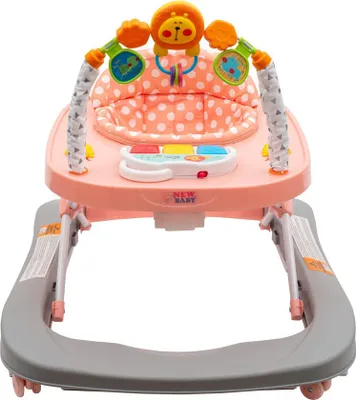 Zdjęcie produktu dla Chodzik  Z Silikonowymi Kółkami New Baby Forest Kingdom Pink