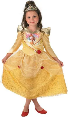Produktbild von Disney Prinzessin Belle Glanzkostüm für Kinder Kindergröße: 104