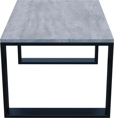 Produktbild von AKKE Beton Couchtisch mit schwarzen Beinen LxBxH: 80x60x55 cm
