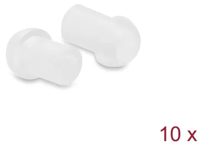 Zdjęcie produktu dla DELOCK, osłona przeciwpyłowa do złącza TOSLINK, plastik, 10 szt., przezroczysta.
