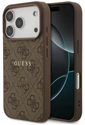 Zdjęcie produktu dla Etui Guess 4G Ring Classic Logo Magsafe Do Iphone 17 Pro Brązowy