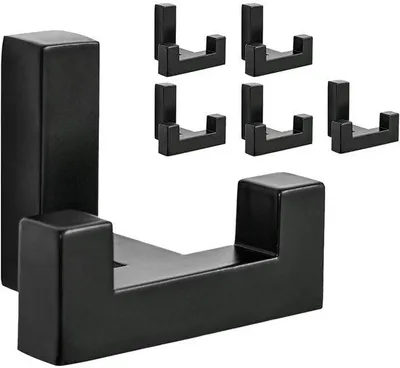 Productafbeelding van Zwarte zinklegering dopstelen, set van 6