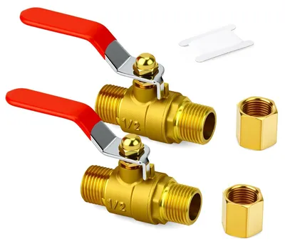 Image de Lot de 4 adaptateurs en laiton pour valve de gonflage de ballon