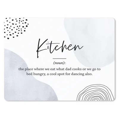 Produktbild von MuchoWow® Mauspad Mousepad Sprichwörter - Küche - Papa - Zitate - Definition Küche 40x30 cm - Mousepads - Maus Mat - Pad - Mausunterlage - Anti Rutsch