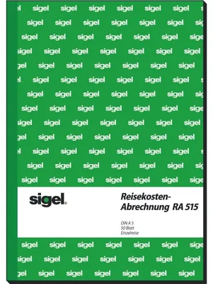 Produktbild von SIGEL RA515 Reisekostenabrechnungen, für Einzelreisen, A5, mit Blaupapier, 50 Blatt