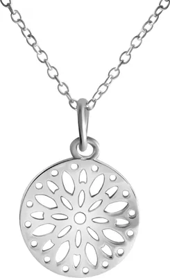 Produktbild von V Anhänger mit Kette 925/- Sterling Silber 42+3cm weiß 358241217