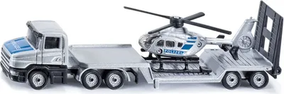 Produktbild von Siku Abschleppwagen mit Hubschrauber Polizei 1610