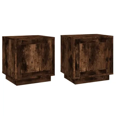 Obrázok produktu pre Nočné stolíky 2 ks dymový dub 44x35x45 cm spracované drevo