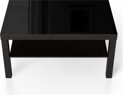 Produktbild von DEQORI Couchtisch 90x55 cm Schwarz 'Schwarz' Glas Beistelltisch Glastisch modern