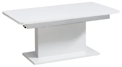 Produktbild von Masseno Esstisch METRON 126 cm x 70 cm Rechteckig Tisch für Wohnzimmer, Küche, Weiß