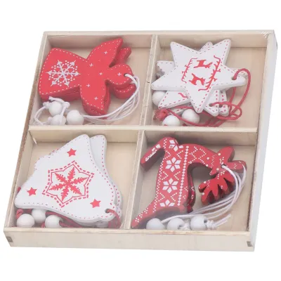 Produktbild von 12pcs Weihnachtsdekoration Baum Hanging Anhänger Home Party Weihnachten kleine Ornament