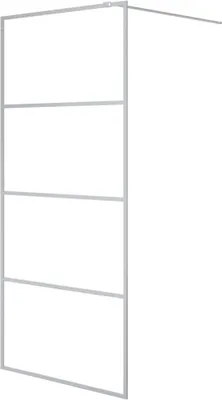 Produktbild von Duschwand für Begehbare Dusche Silbern 90x195cm ESG-Klarglas