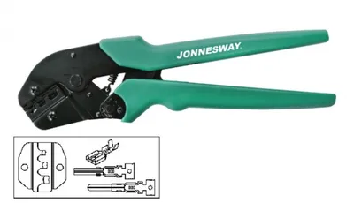 Image de Pince à sertir pour connecteurs électriques non isolés 0,5-6 mm - JONNESWAY V1311B