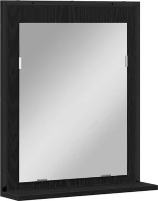 Image de Miroir Chêne noir 50 x 12 x 60 cm Verre et Bois Ingénierie