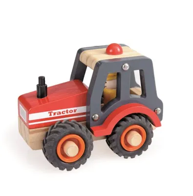 Produktbild von Der fleißige Traktor – Spielzeug aus Holz und Gummi
