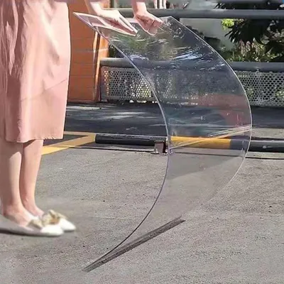 Produktbild von Solidchoice – Polycarbonat-Dachplatte, 0,5 m x 2 m – Transparent und UV-beständig, geeignet für Gewächshäuser und Carports