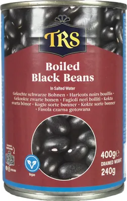Produktbild von TRS Schwarze Bohnen in Salzwasser 400g/ATG240g