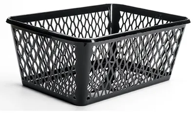 Produktbild von Aufbewahrungskorb 37 cm – aus Kunststoff, 37x25x14,7cm – für verschiedene Gegenstände