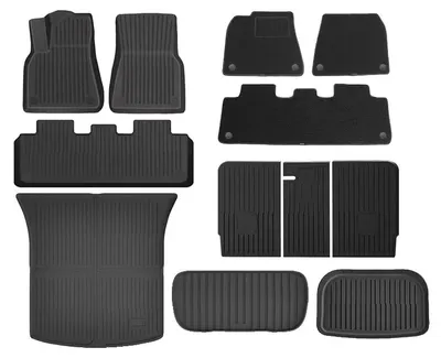 Produktbild von Autofußmatten, Allwetter-Schutz, langlebiges Gummi-Material, Doppelschicht 12PCS
