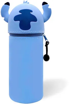 Immagine prodotto di Astuccio da ufficio blu in silicone 2 in 1 con penne