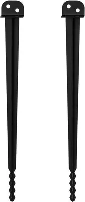 Immagine prodotto di Bettizia 2x supporto per pali lunghezza 500 mm manicotto a terra drive-in supporto per pali quadrati in legno