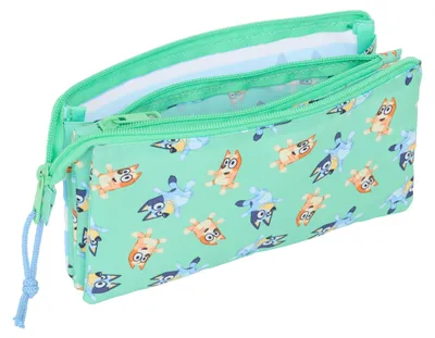 Produktbild von Safta Blue Sisters Federmäppchen Meeresgrün 22x3x12 cm für Kinder, Schulbedarf