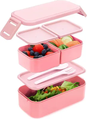 Obrázok produktu pre Detský obedový box Bugucat s priehradkami 1300ML Nepriepustný bez BPA Zelený