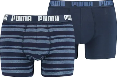 Image de Puma mens boksers 2 -pack - design de bandes d'héritage culturel