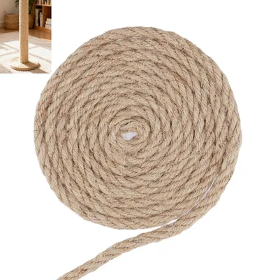 Jutetau 10 mm x 30 m, braun, geflochten, für Garten & Basteln