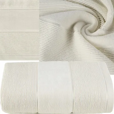 Produktbild von Eurofirany Badetuch 50x90 cm Baumwolle weich saugfähig Creme