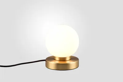 Obrázok produktu pre Stolná lampa PRINZ mosadzná/biela R54011008