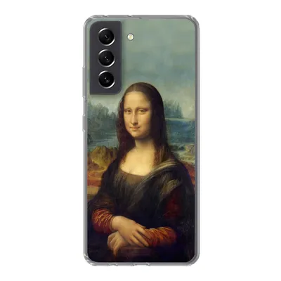 Produktbild von MuchoWow® Handyhülle Schutzhülle Hülle für Samsung Galaxy S21 FE Mona Lisa - Da Vinci - Gemälde Silikon Softcase Handy Hülle - Mobiltelefonhülle