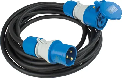 Image de as-Schwabe Rallonge CEE 5m 230V 16A 3G2,5 3 pôles extérieur caoutchouc IP44