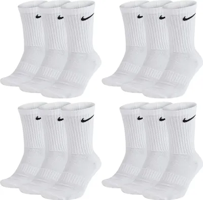 Produktbild von XXL-Paket, Nike Cushioned Crew Socken, Tennissocken, 12 Paar, L, weiß