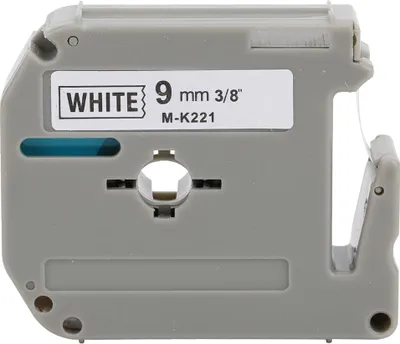 Immagine prodotto di nastro per etichette da 9 mm Accessori PET M K221 Adatto per stampanti Brother PT-65/70/80